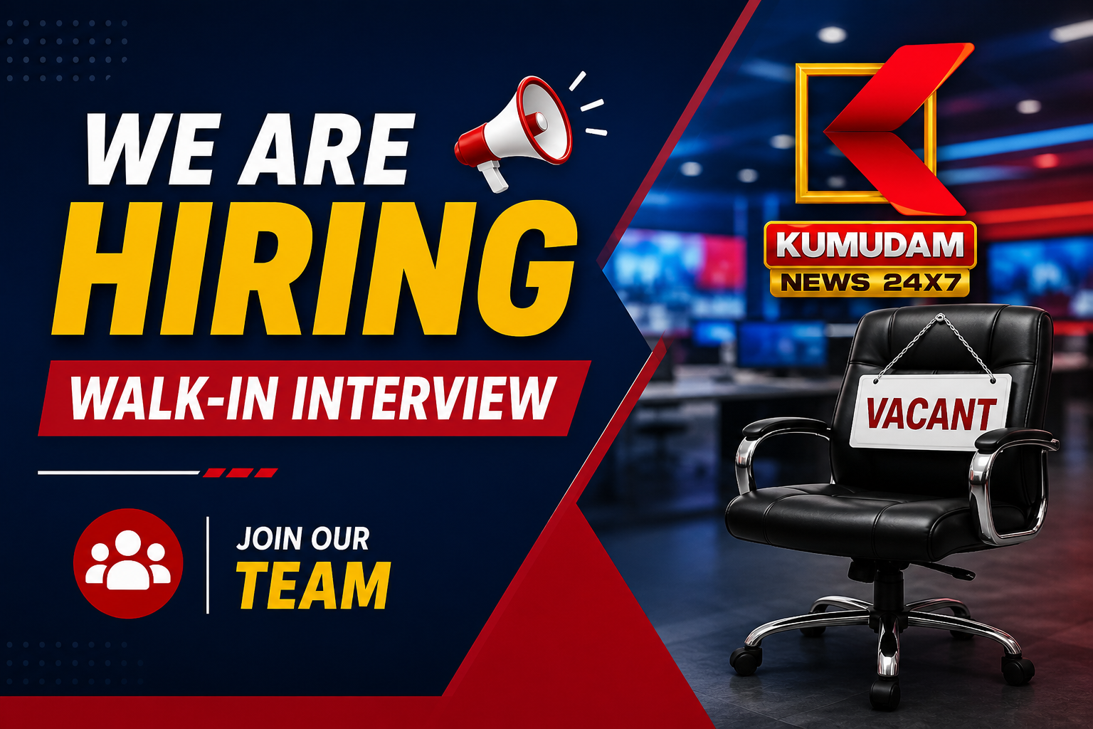 News channel jobs Chennai